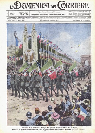 Lapoteose af sejren i Paris af Achille Beltrame