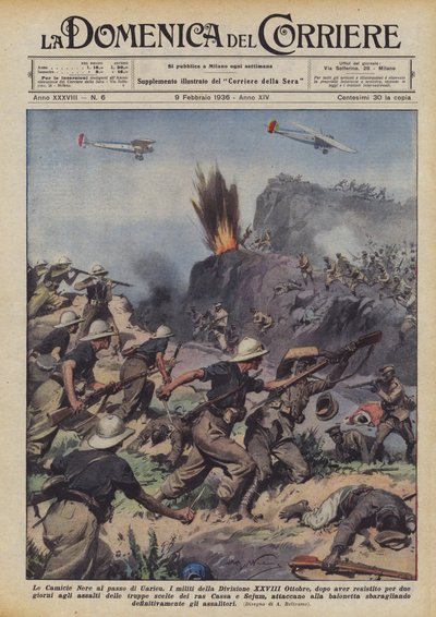 De sorte skjorter ved Uarieu-passet af Achille Beltrame