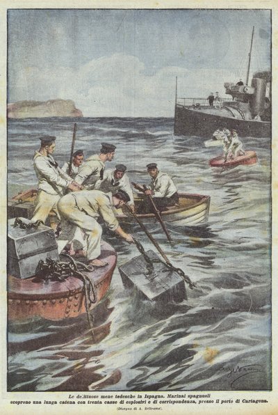 Kriminelle tyske angreb i Spanien af Achille Beltrame