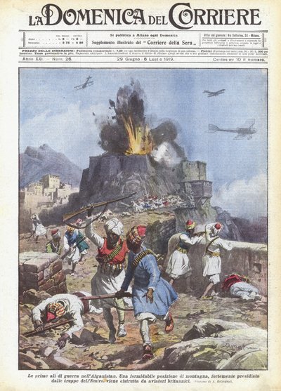 De første krigsvinger i Afghanistan af Achille Beltrame