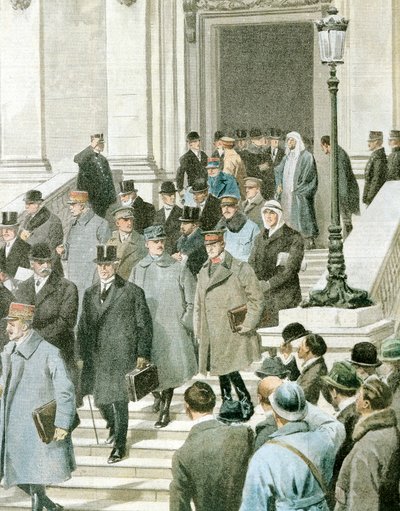 Fredskonferencens delegerede forlader Quai D
