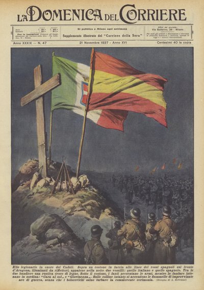 Legionær ritual til ære for de faldne af Achille Beltrame