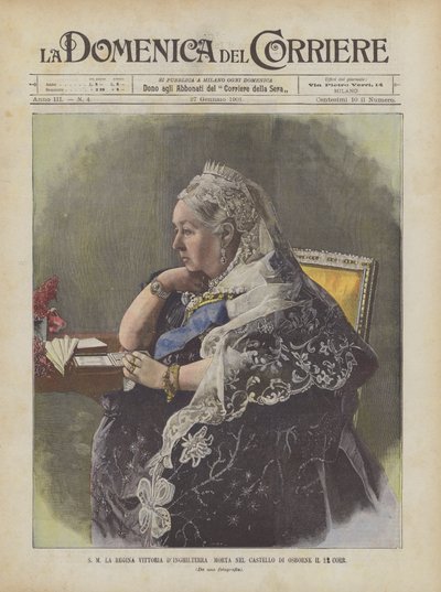 SM Dronning Victoria af England døde på Osborne Castle den 22. oktober af Achille Beltrame