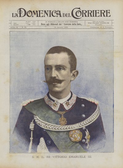S M Kongen Vittorio Emanuele III af Achille Beltrame