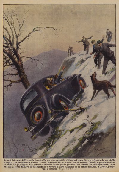Reddet fra hunden af Achille Beltrame