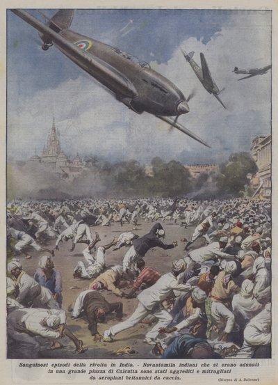 Blodige episoder af oprøret i Indien af Achille Beltrame