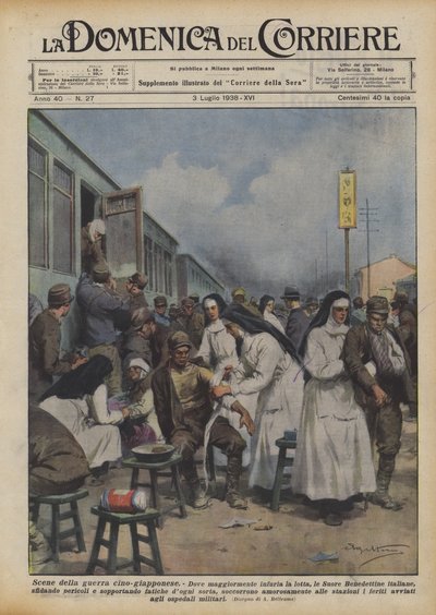 Scener fra den kinesisk-japanske krig af Achille Beltrame