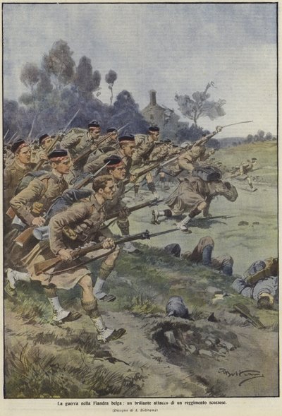 Krigen i Flandern af Achille Beltrame