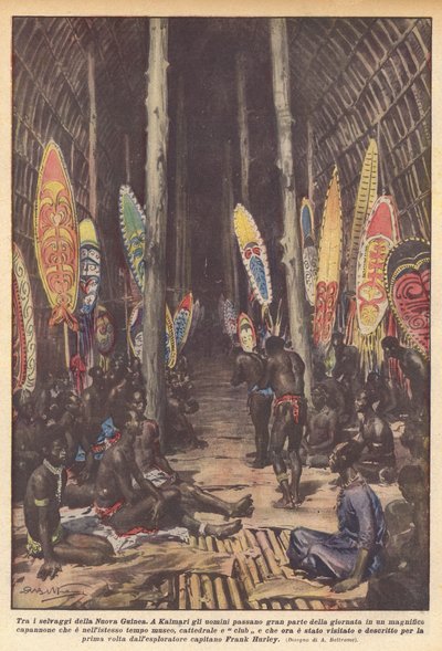 Blandt de vilde på Ny Guinea af Achille Beltrame