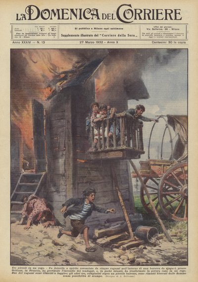 Tre små på spil af Achille Beltrame