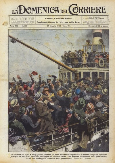 Et drama på søen af Achille Beltrame