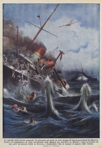 En episode af det spanske oprør af Achille Beltrame