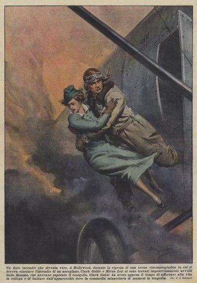 En falsk brand, der bliver virkelig af Achille Beltrame