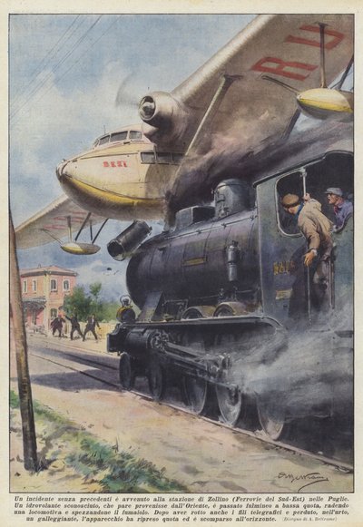 Der er sket en ulykke uden fortilfælde på stationen Zollino (Ferrovie del Sud-Est) i Puglia af Achille Beltrame