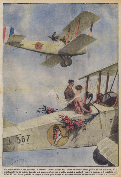 Et ultramoderne bryllup i Detroit (USA) af Achille Beltrame