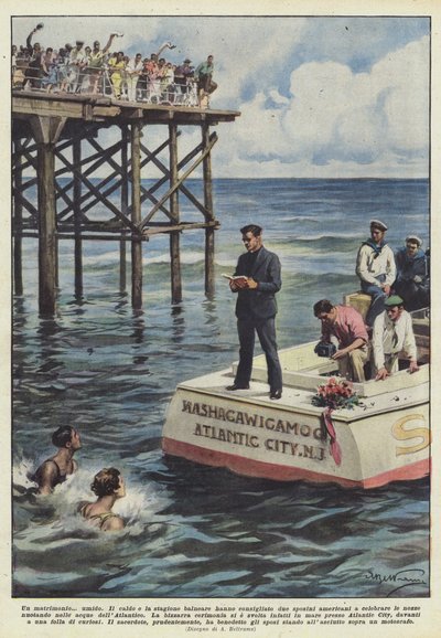 Et bryllup? fugtig af Achille Beltrame