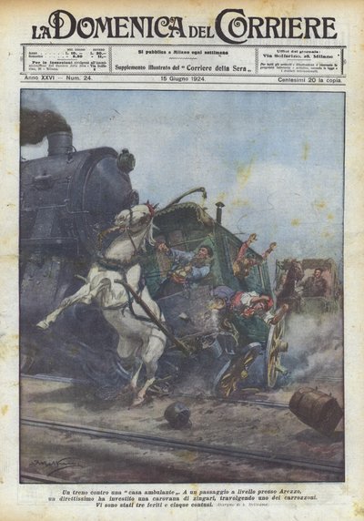 Et tog mod et vandrehus af Achille Beltrame