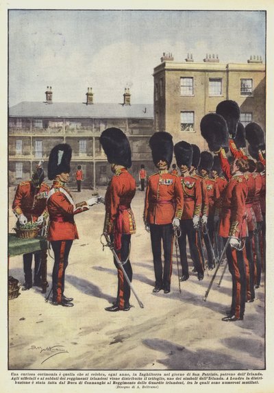 En mærkelig ceremoni og den, der fejres hvert år i England på St.? af Achille Beltrame