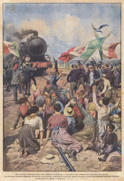 En nysgerrig demonstration af Achille Beltrame