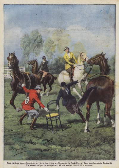 Et mærkeligt løb afholdt for første gang i Claygate, England af Achille Beltrame