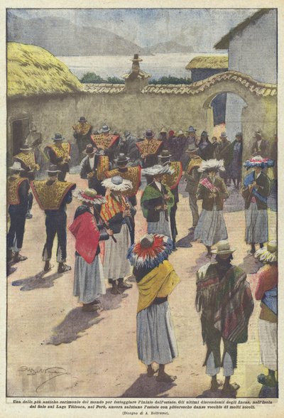 En af de ældste ceremonier i verden for at fejre begyndelsen af ​​sommeren af Achille Beltrame