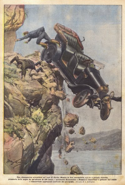 Et dramatisk eventyr ved Gardasøen af Achille Beltrame