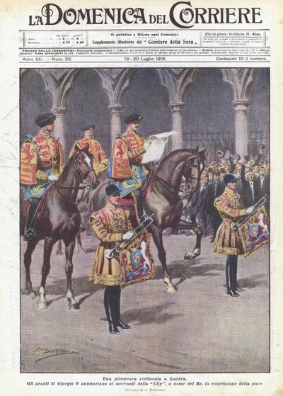 En malerisk ceremoni i London af Achille Beltrame
