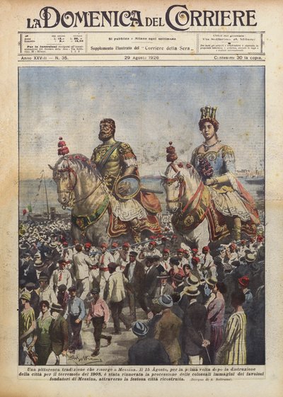 En malerisk tradition, der genopstår i Messina af Achille Beltrame