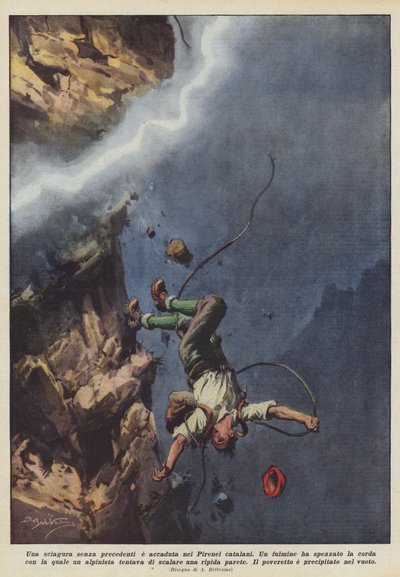 En hidtil uset katastrofe fandt sted i de catalanske Pyrenæer af Achille Beltrame