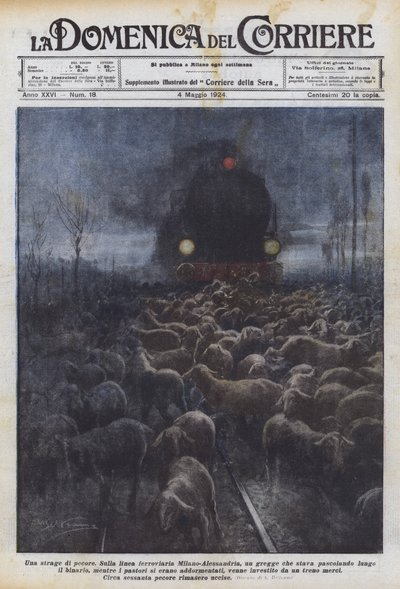 En slagtning af får af Achille Beltrame
