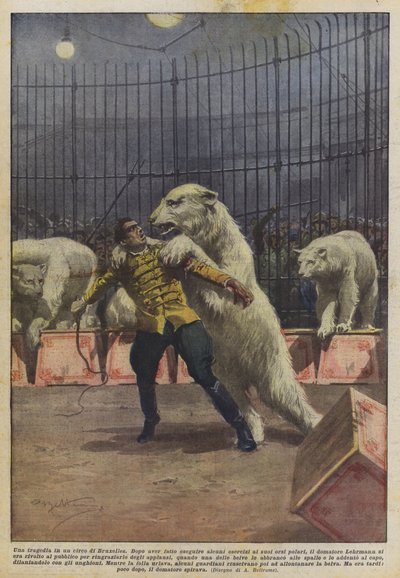 En tragedie i et cirkus i Bruxelles af Achille Beltrame