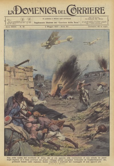 En arabisk stamme fra Aden-territoriet, som havde modsat sig anlæggelsen af ​​en vej delvist? af Achille Beltrame