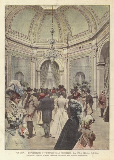 Venedig, international kunstudstilling, The Dome Room af Achille Beltrame