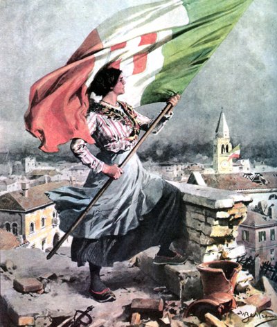 Første Verdenskrig 1915 1918 Italien-Vittorio Veneto af Achille Beltrame