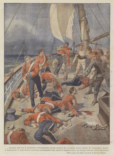 ? forblændet af vrede angreb vi dem rasende, før de nåede at genlade ? af Achille Beltrame