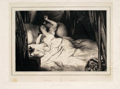 Awake (Vågnen) af Achille Devéria