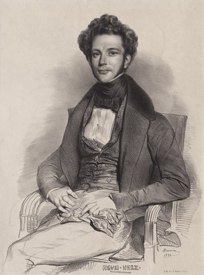 Henri Herz, pianist, 1832. af Achille Devéria