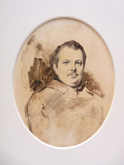 Portræt af Honoré de Balzac 1799-1850, ca. 1829. af Achille Devéria