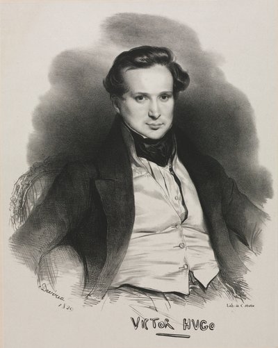 Victor Hugo, 1829. af Achille Devéria