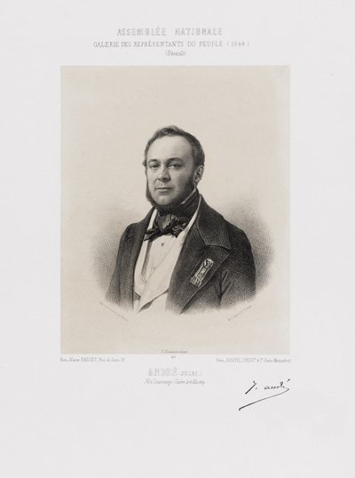 Nationalforsamlingen, Folkets Repræsentanters Galleri - Marie François Joseph Jules André (Hérault) af Achille Devéria