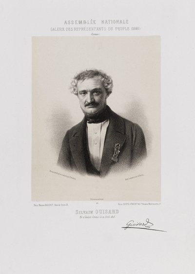 Nationalforsamlingen, Folketingets talerstol - Sylvain Guizard (Creuse) af Achille Devéria