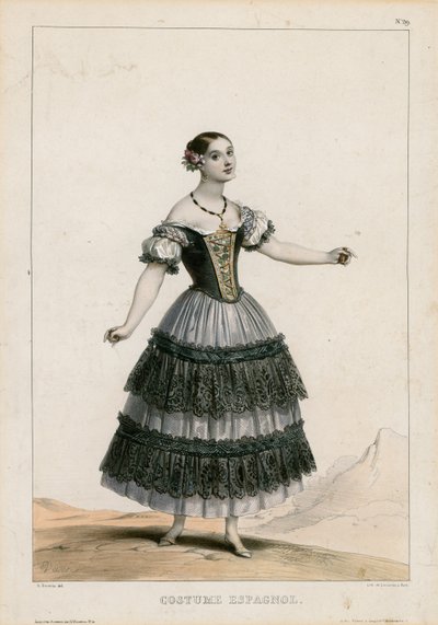 Spansk kostume af Achille Devéria