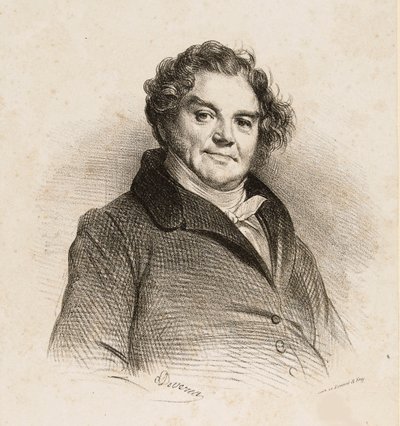 Portræt af Eugène François Vidocq 1775-1857, ca. 1828. af Achille Devéria