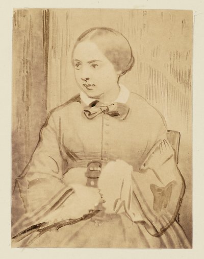 [Portræt af en ung dame, sandsynligvis Cécile Devéria]. af Achille Devéria