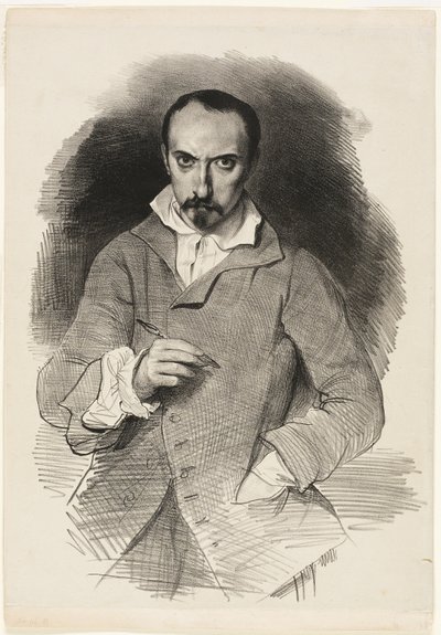 Selvportræt af Achille Devéria