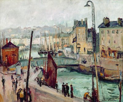 Le Havre, Bassin du Roy (olie på lærred) af Achille Emile Othon Friesz