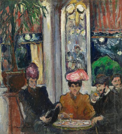 Scener i et parisisk brasserie af Achille Emile Othon Friesz