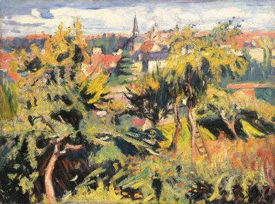 Lille by bag træer af Achille Emile Othon Friesz
