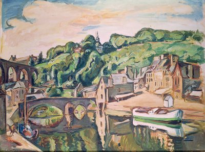 Udsigt over Dinan (olie på lærred) af Achille Emile Othon Friesz
