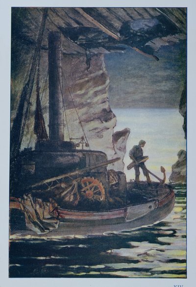Illustration fra Les Travailleurs de la Mer af Victor Hugo (1802-85) 1923 af Achille Granchi-Taylor